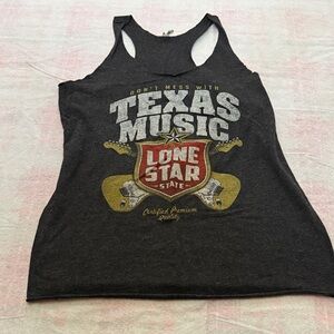 Next Level Apparel Charcoal Texas Music Tank Top